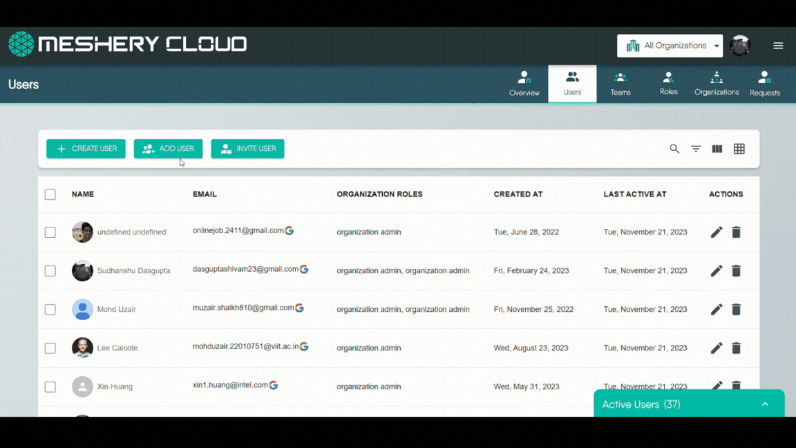 Add User to Organization